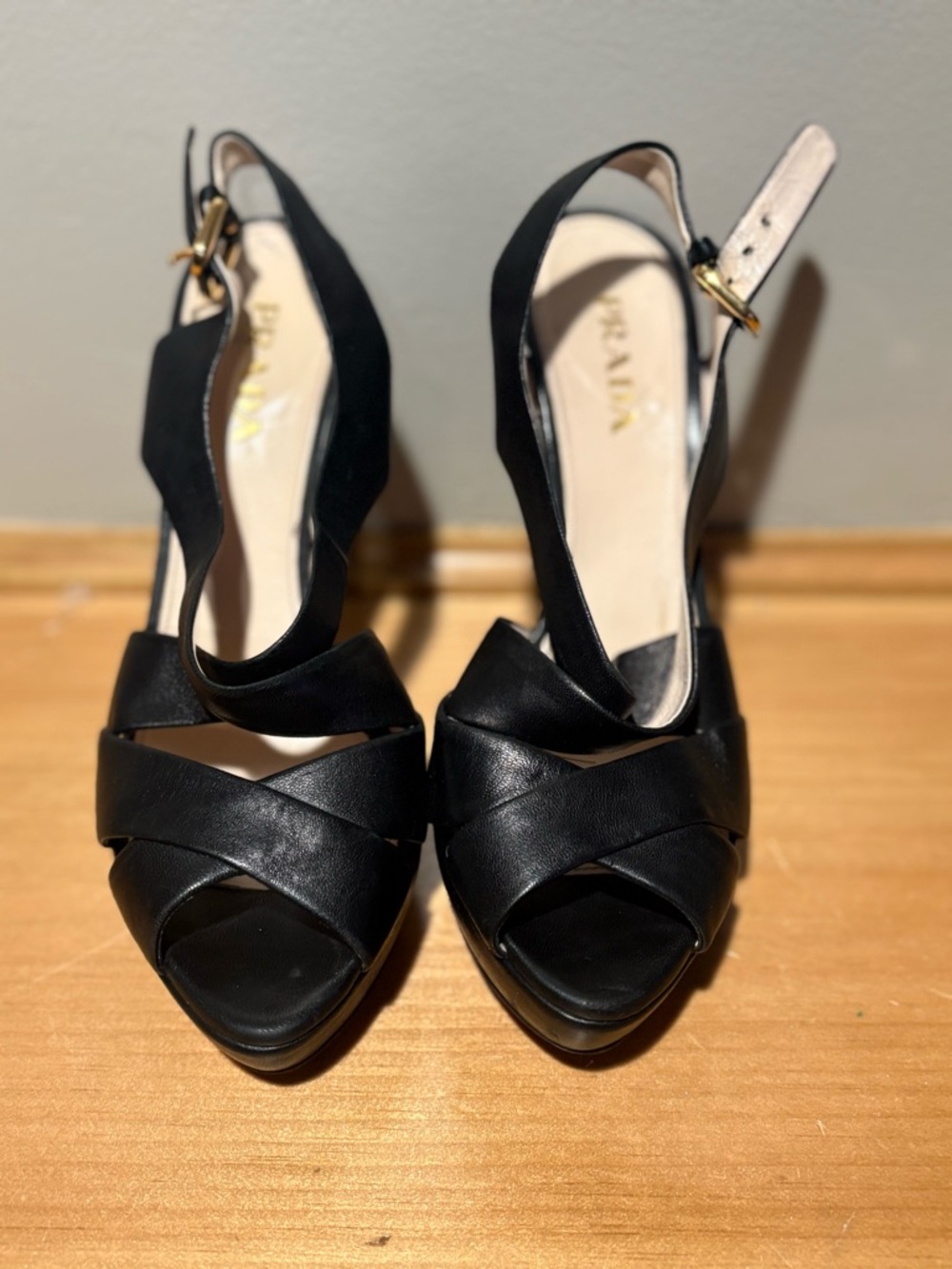 Prada Black Classic High Heel Size 38